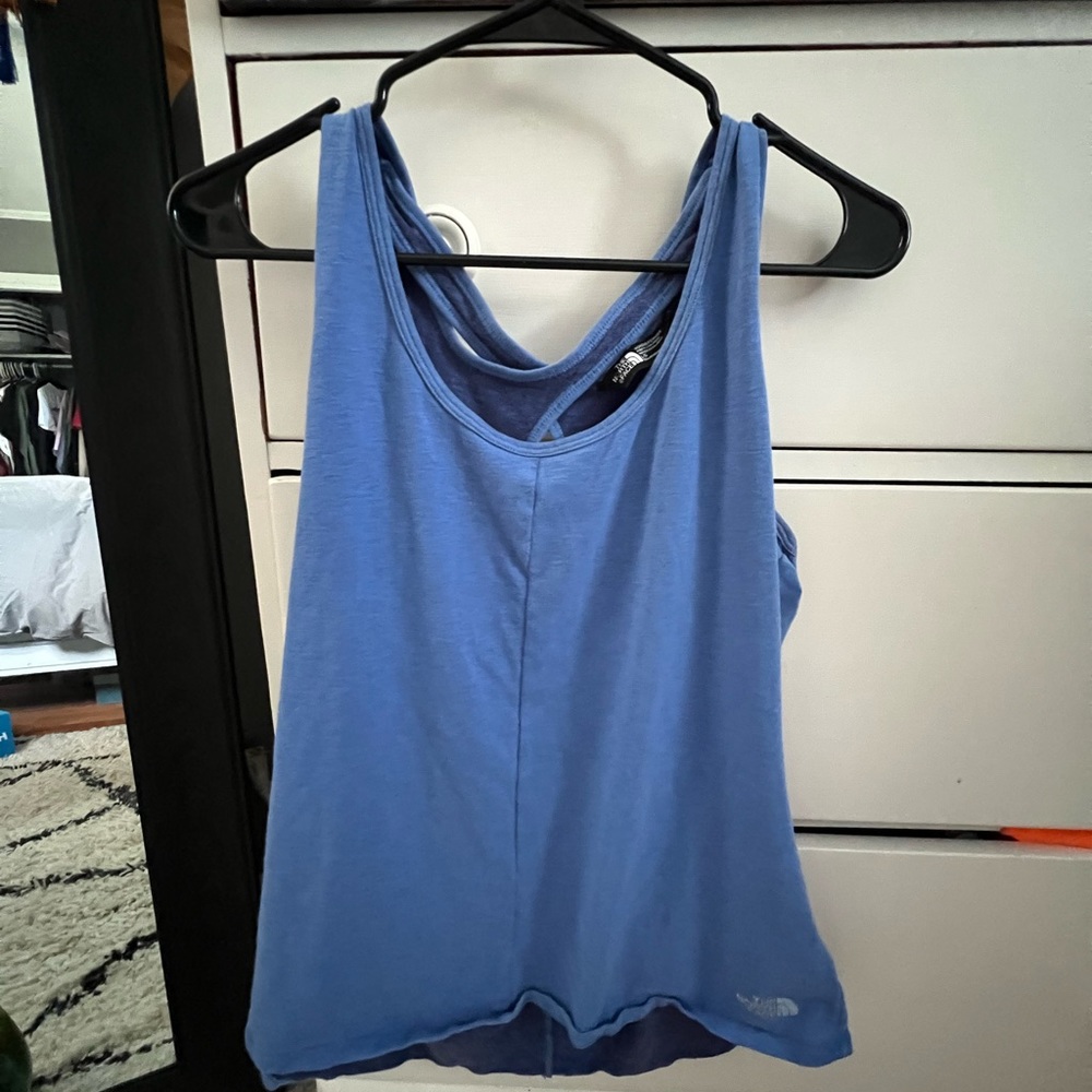 Blue North Face Womens Tank Top
